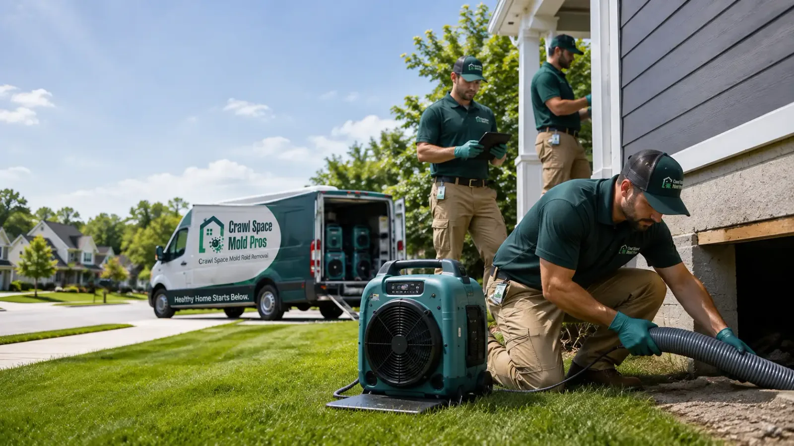 Crawl Space Mold Removal in Berkley, MI